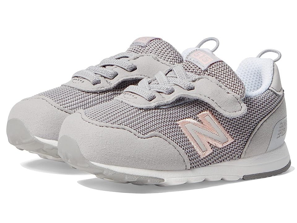 New Balance Kids 515 V1 Sneakers, Rain Cloud/Pink Haze, 8.5 Toddler X-Wide