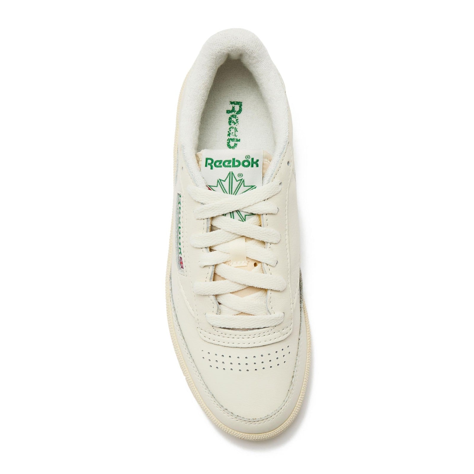 Reebok Club C 85 Vintage Sneakers Women 9 Chalk/Alabaster/Glen Green