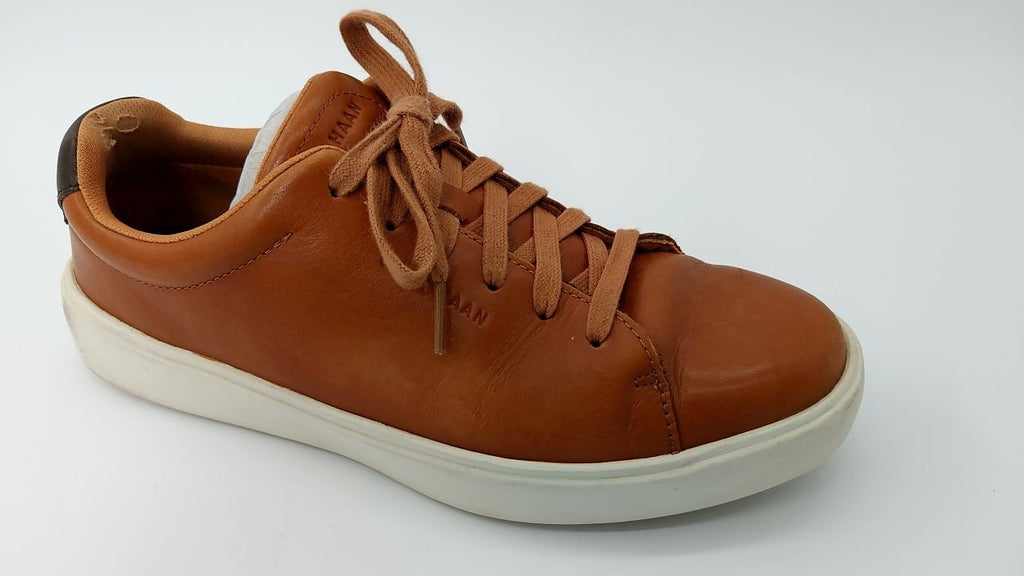 Cole Haan Men's Grand Crosscourt Sneaker, British Tan/Egret, Size 7.5