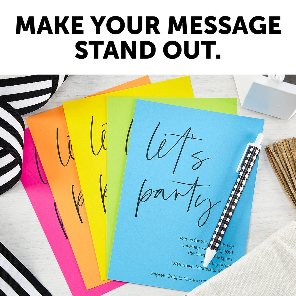 Astrobrights Mega Collection, 320 Sheets Neon Pink Cardstock, 65 lb