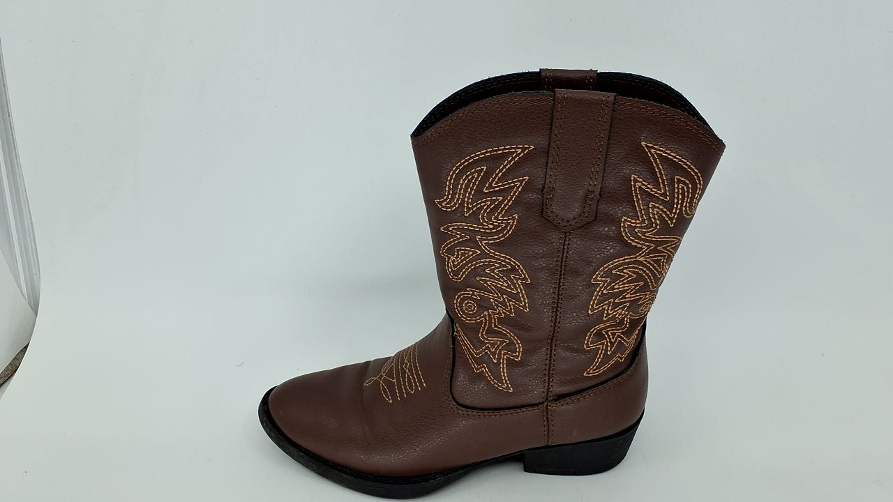 Deer Stags Boy's Ranch Western Boot, Dark Brown, 13 Little Kid