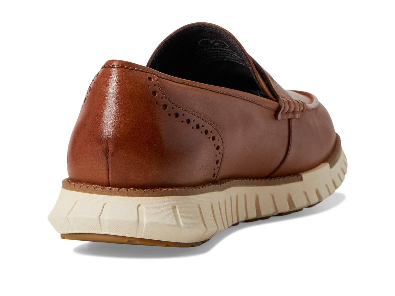 Cole Haan 8.5-M Zerogrand Penny Loafers, British Tan/Natural Tan