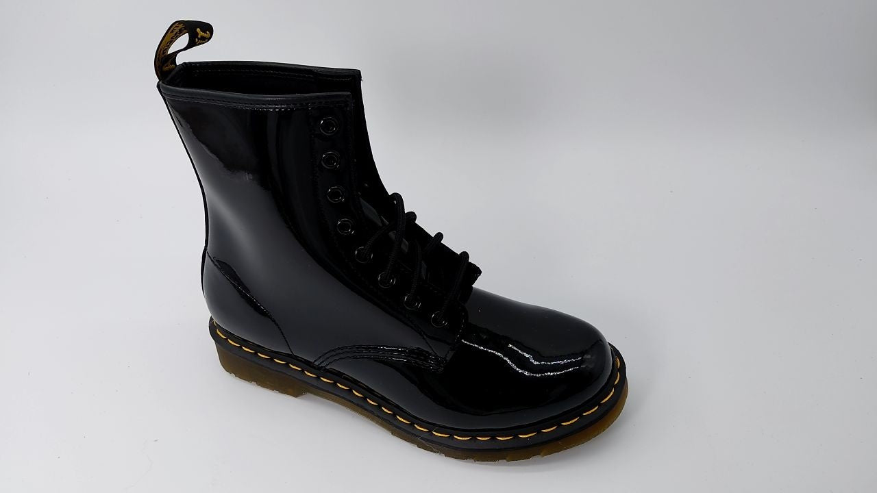 Dr. Martens Unisex 1490 Smooth Leather Boot, Black, 10 Women/9 Men