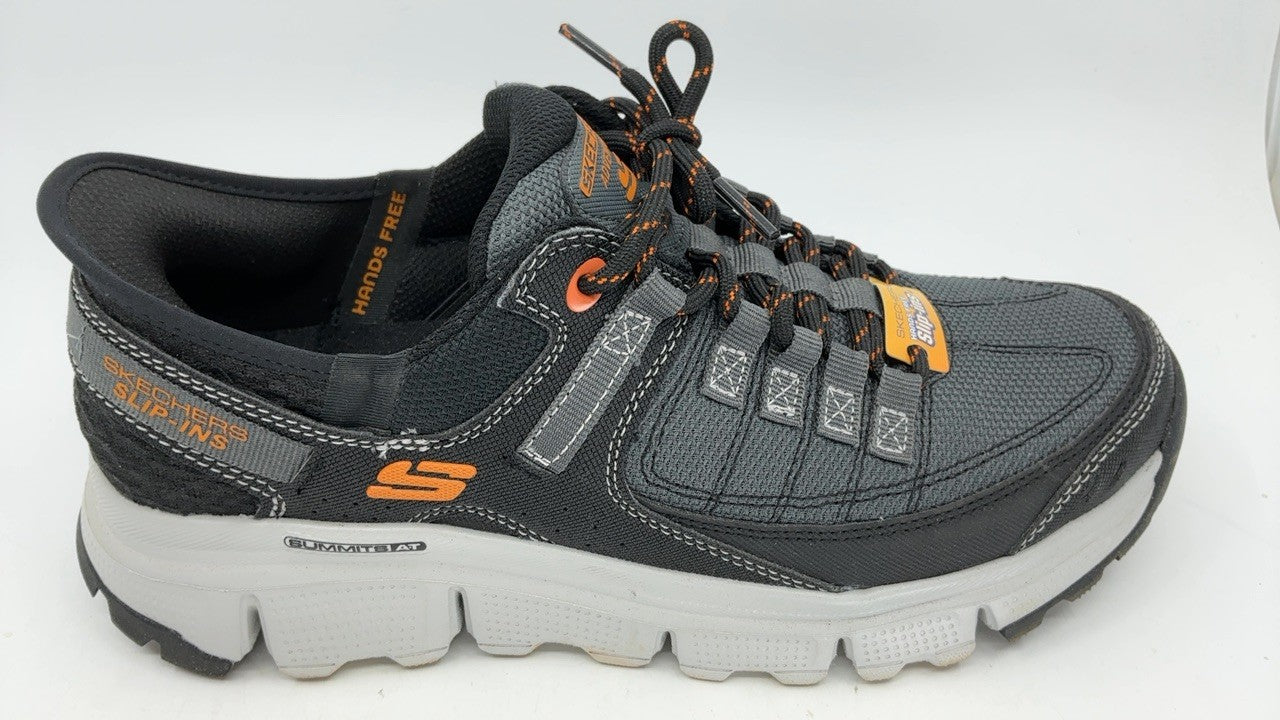 Skechers Men's Summits at Hands Free Slip-in Sneaker,Gray/Orange,8