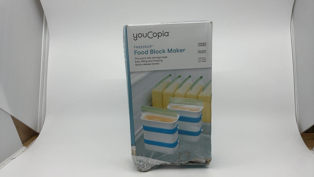 Food Block Maker 2 Cup 2-Pack for Freezing Leftovers & Meal Prep