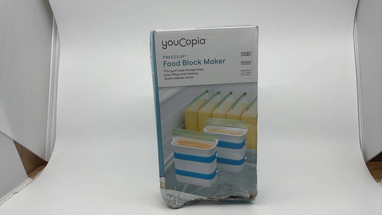 Food Block Maker 2 Cup 2-Pack for Freezing Leftovers & Meal Prep