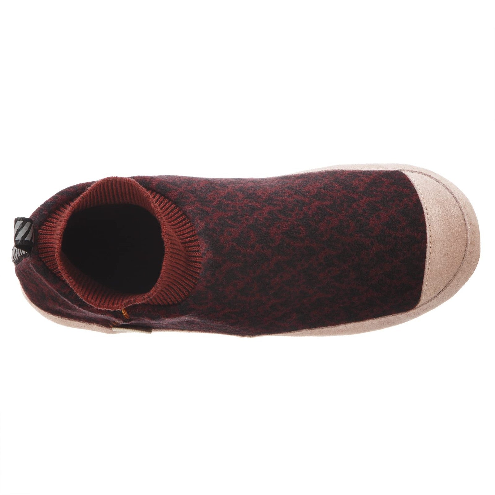 Acorn Unisex Polar Pair Ankle Fleece Slipper Sock, Garnet, 5.5-7 US Women