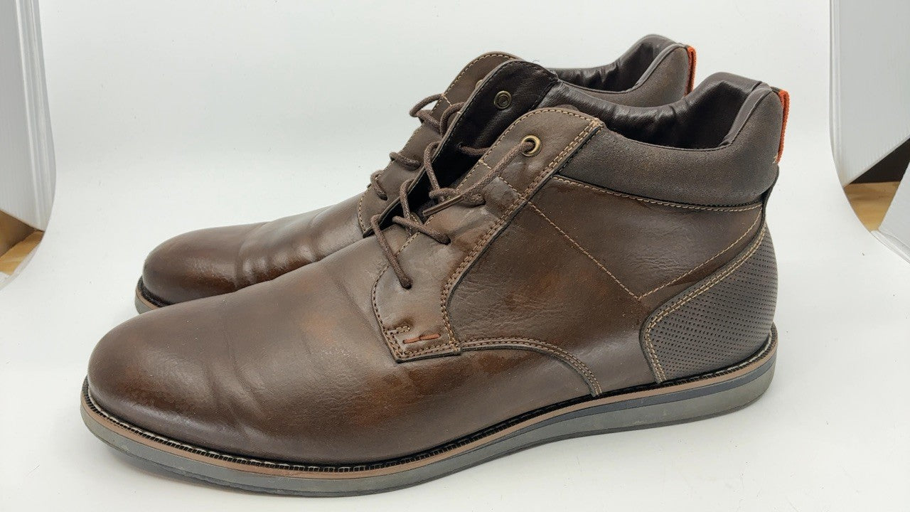 Nunn Bush Plain Toe Chukka Boot, Men's 12W, Brown Multi, Cushioned