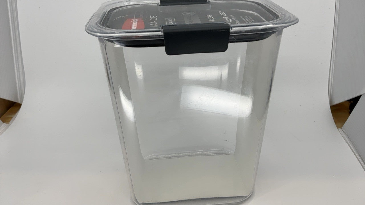 Rubbermaid Brilliance 16-Cup Airtight Food Storage Container Clear/Grey