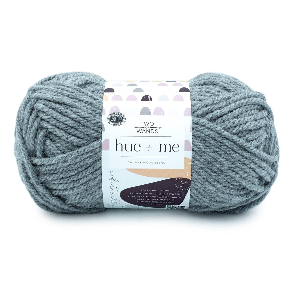 Hue + Me Chunky Yarn, Cement, 1 Pack for Knitting & Crocheting