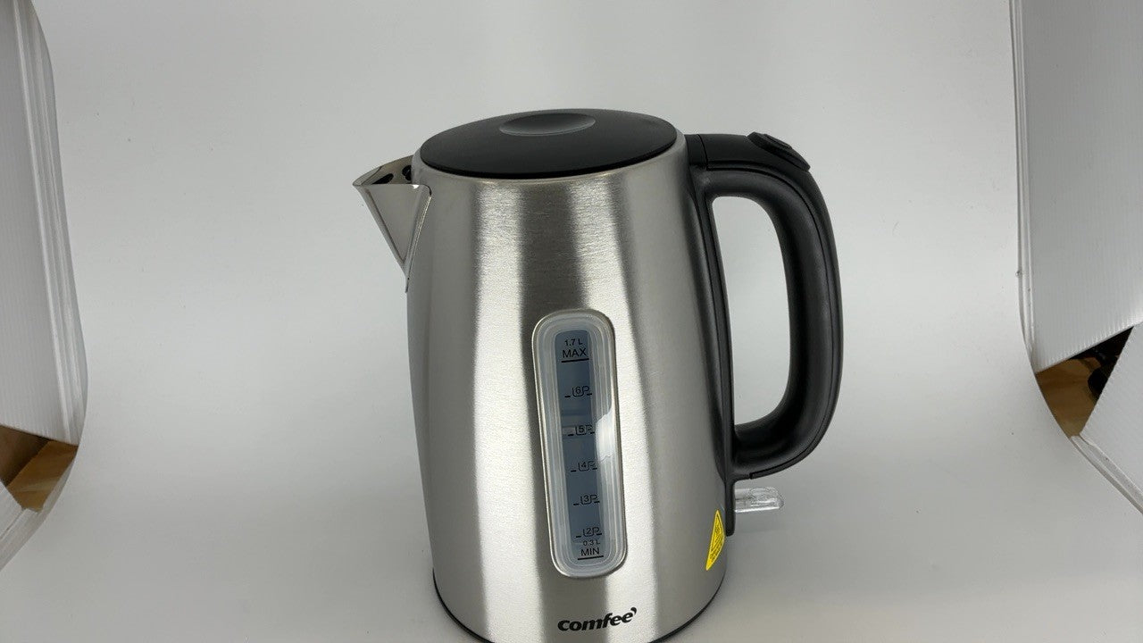 Cordless 1.7L Stainless Steel Electric Kettle, 1500W Fast Boil