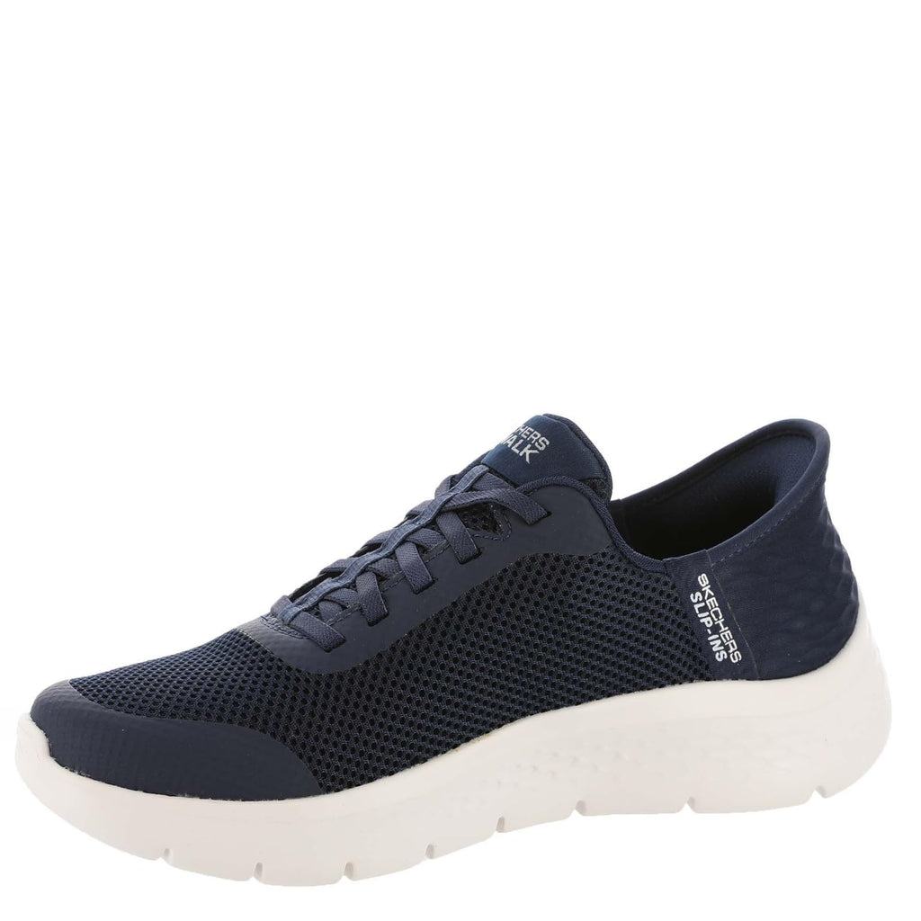 Skechers Women's Go Walk Flex Slip-Ins, Athletic Mesh, Navy/White, 8.5