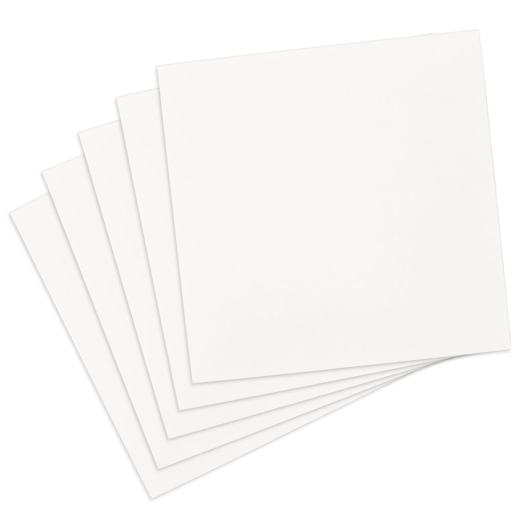 5 White 8" Gift Boxes w/ Lids - Perfect for Christmas & Birthdays