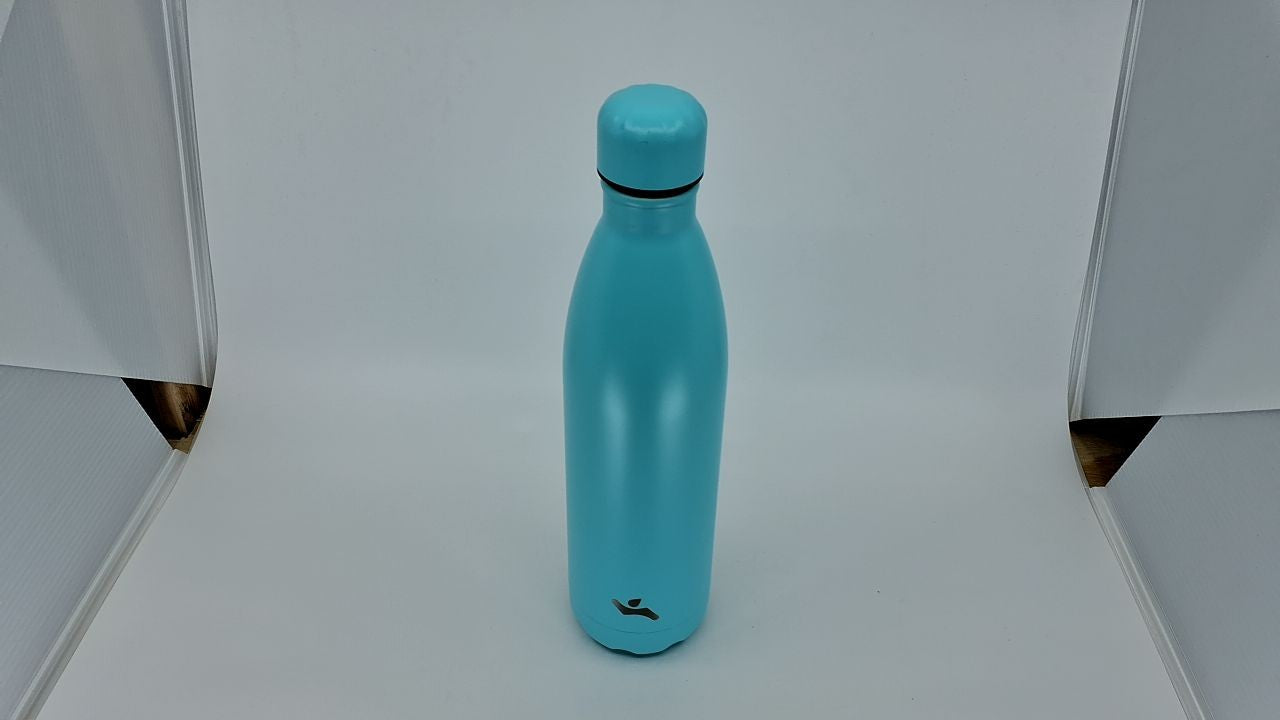 25 Oz Turquoise Insulated Water Bottle, Stainless Steel, Double Wall