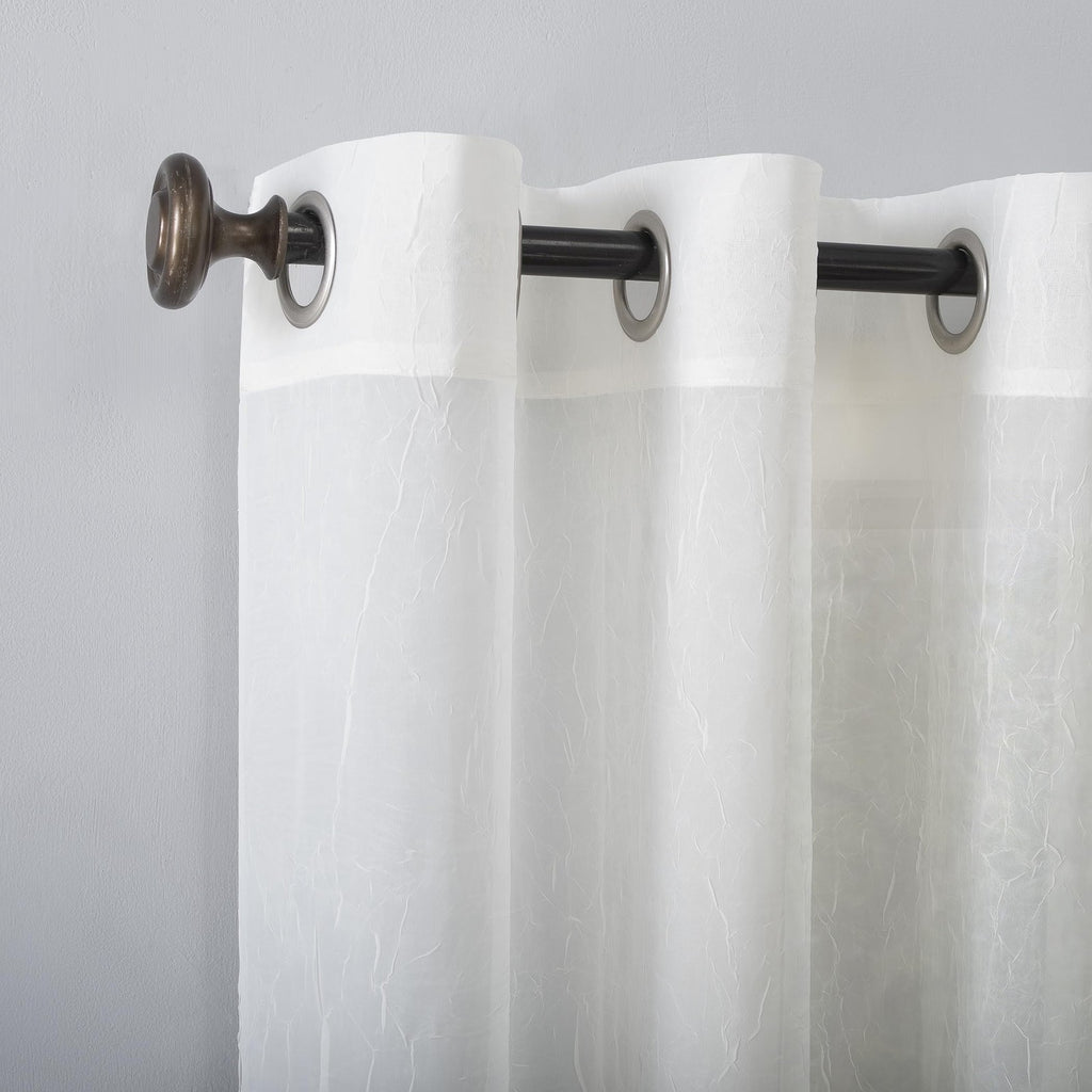 No. 918 Erica Crushed Sheer Voile Grommet Curtain Panel