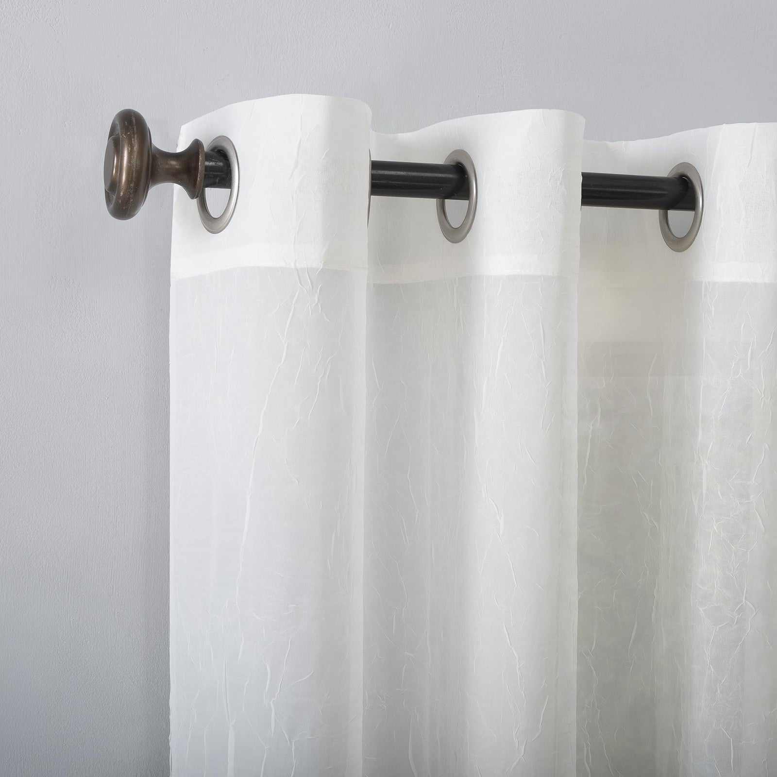 No. 918 Erica Crushed Sheer Voile Grommet Curtain Panel
