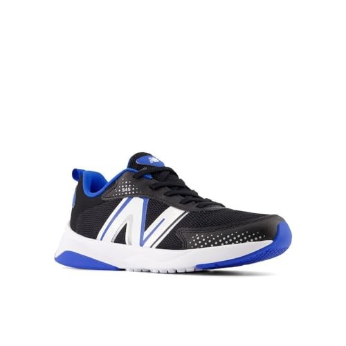 New Balance Kids' Dynasoft 545 V1 Lace-Up Running Shoe, 4.5 M, Black/Blue
