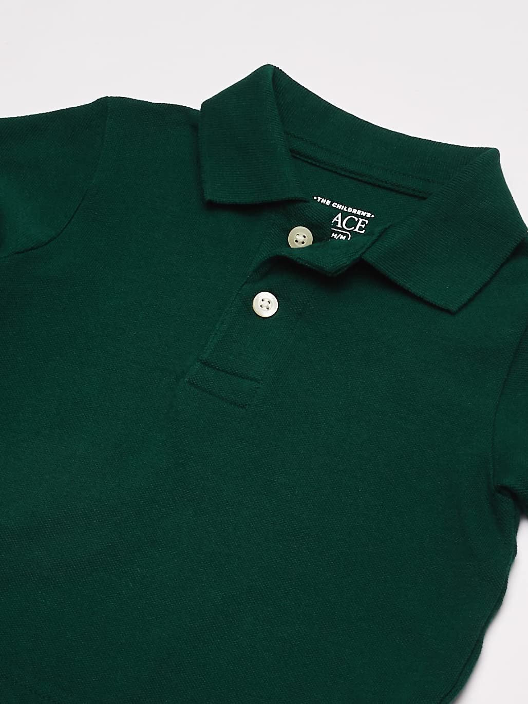 Toddler Short Sleeve Polo Shirt, Spruce Shade, Size 5T