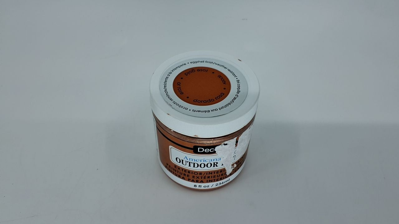 DecoArt 8oz Gold Outdoor Living Paint - Arts & Crafts Supplies