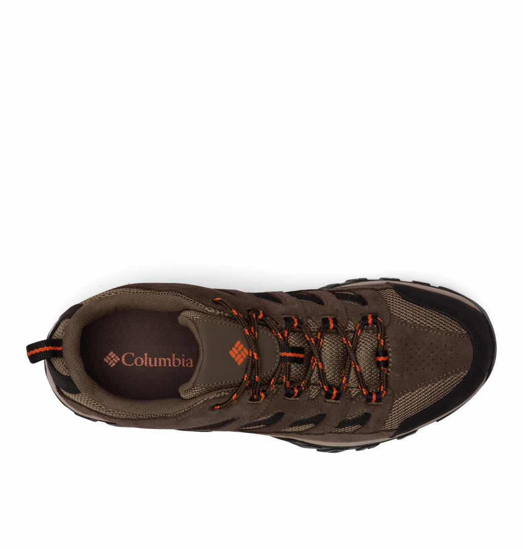 Columbia Mens Crestwood, Camo Brown/Heatwave, 12 Wide