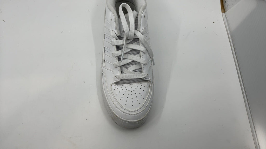 adidas Women's Break Start Bold Sneaker, White/White/White, 9