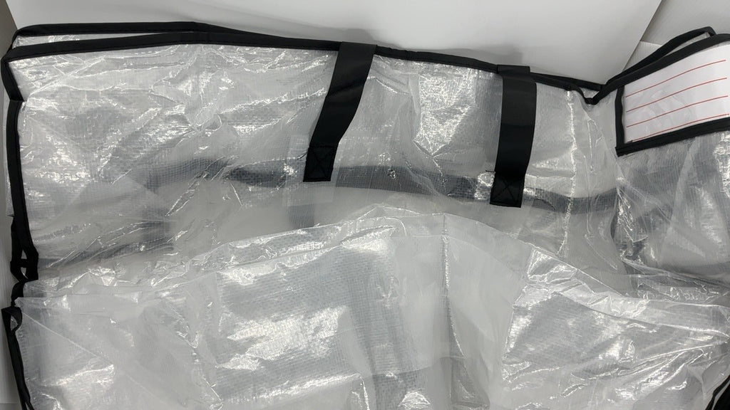 MightyStor White & Black Storage Bag - Large, Heavy Duty, w/ Handles