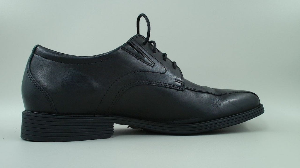 Clarks mens Whiddon Pace Oxford, Black Leather, 10 US