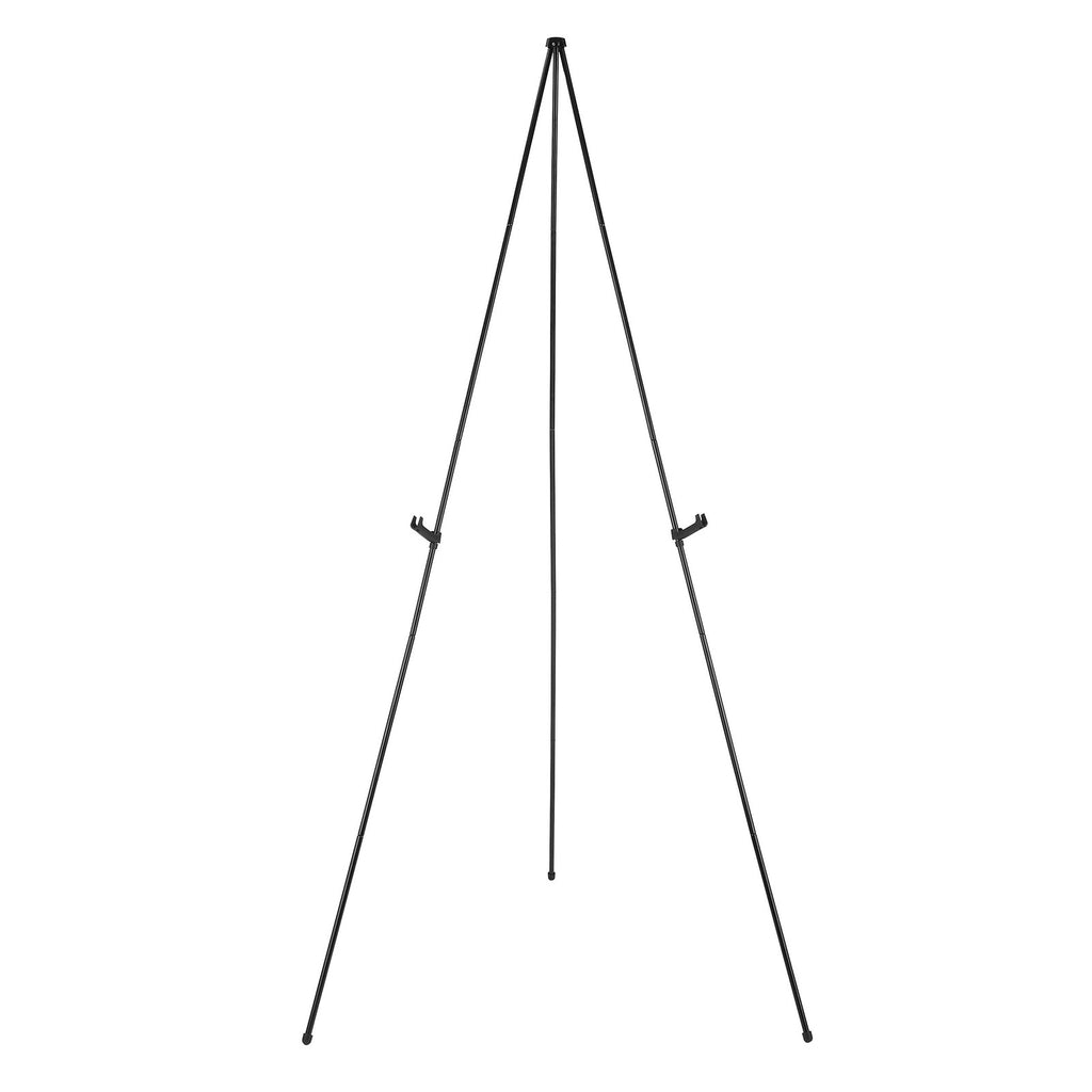 Portable Display Easel Stand, Black Metal, Adjustable, Supports 5 Lbs