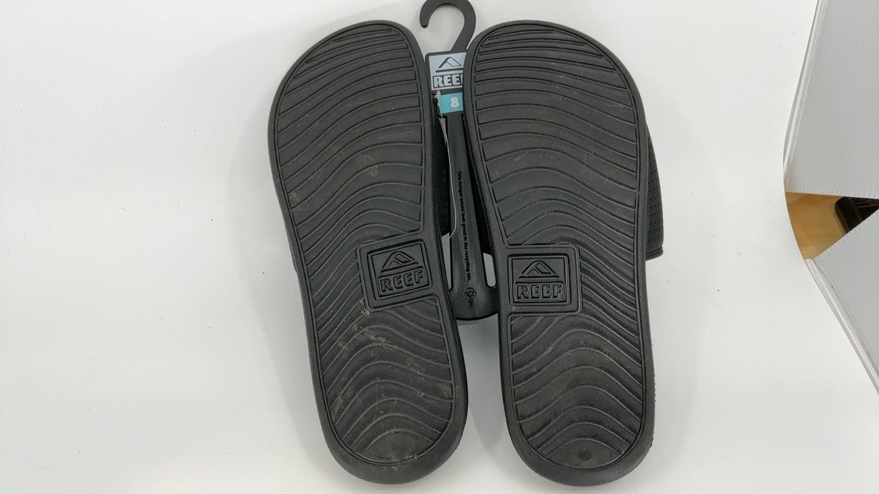 Reef One Slide Mens Sandal, Lightweight & Water Friendly, Black, 8