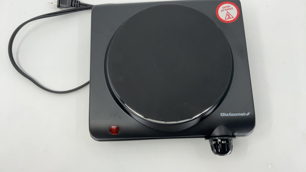 Single Cast Iron Burner 1000W Electric Hot Plate w/ Temp Control
