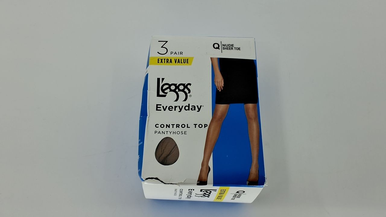 L'eggs Sheer Toe Pantyhose, Control Top, Nude, Size Q, 3-Pack