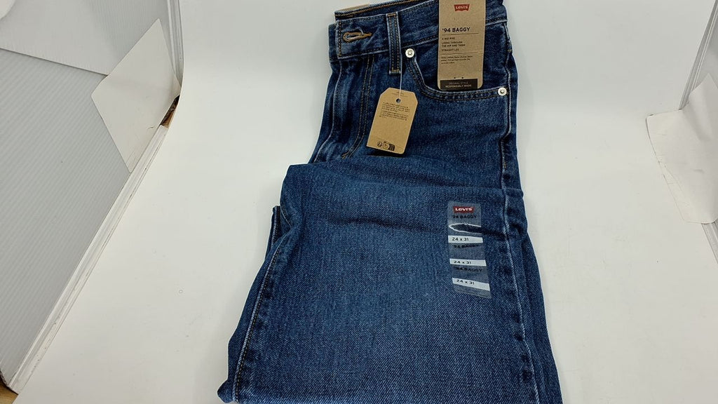 Levi's Women's 94 Baggy, (New) Indigo Worn in, 24