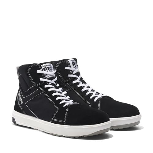 Timberland PRO Men's Berkley Hi Shoes Composite Safety Toe Black/White 10.5W