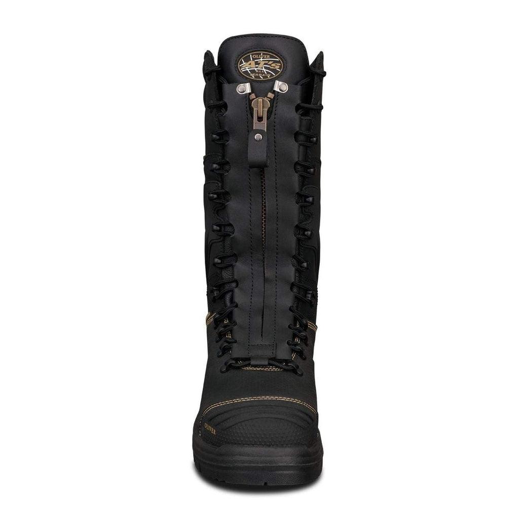 Oliver Men's 14" Met Guard SD Steel Toe Mining Boot, Black - 9.5 Medium