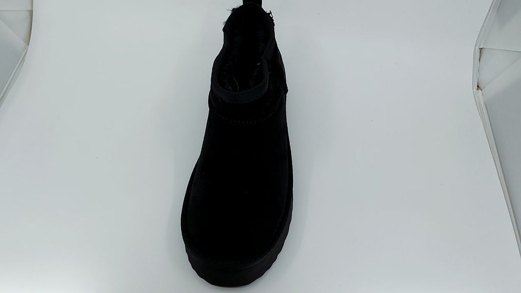 Size 9 M Black Platform Ankle Boots for Women - Breckenridge Style
