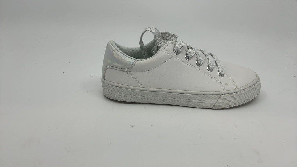 The Children's Place Girls Sneakers, White, Size 1 Big Kid, Low Top