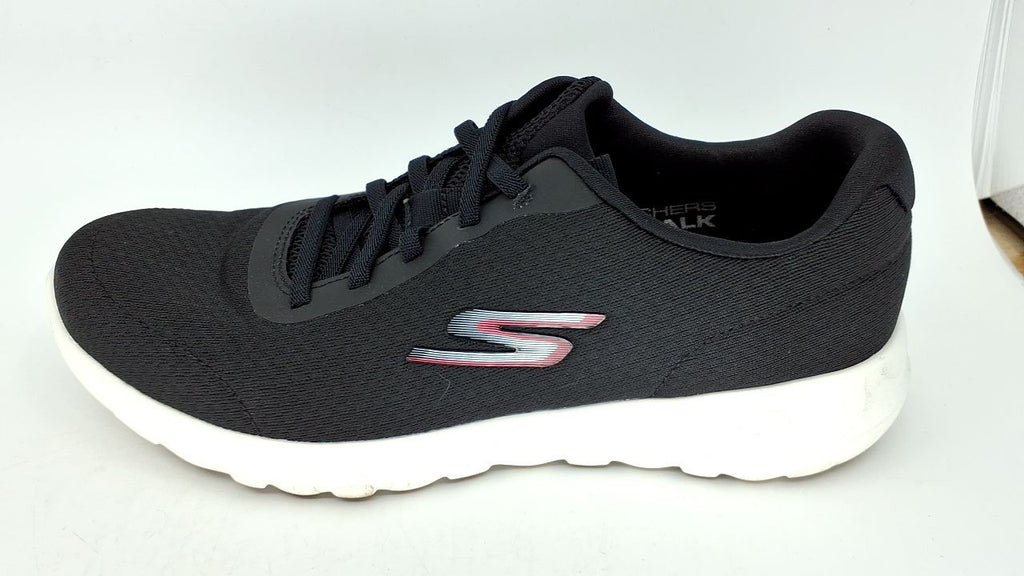 Skechers womens GO WALK JOY - ECSTATIC Black/White 9 US