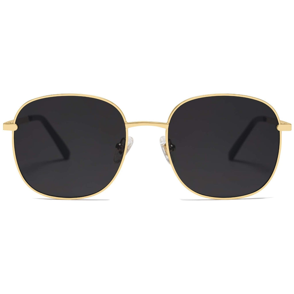Classic Trendy Square Sunglasses SJ1137 Gold Shades for Women & Men