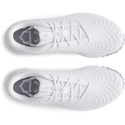 Under Armour Women's Glyde 2.0 Turf, (100) White/White/Metallic Silver, 9, US
