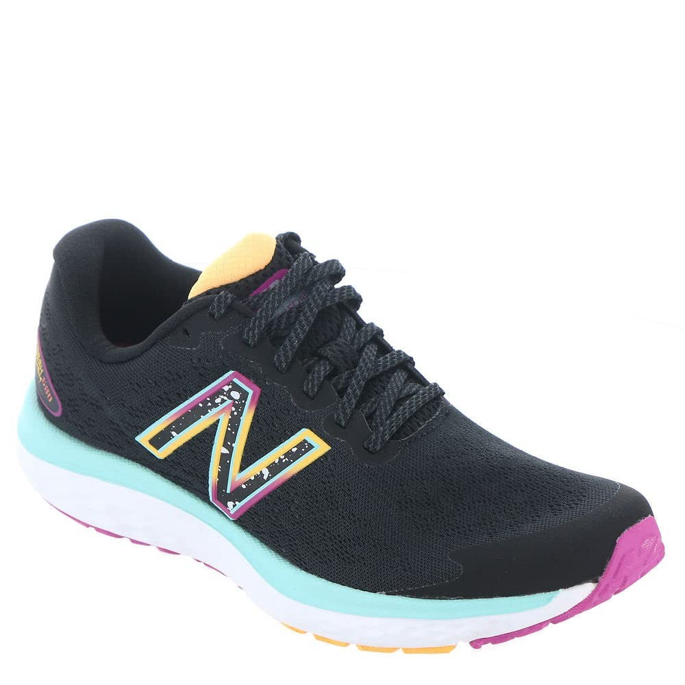 New Balance Women's Fresh Foam 680 V7 Running Shoe, Black/Surf/Lemonade, 6