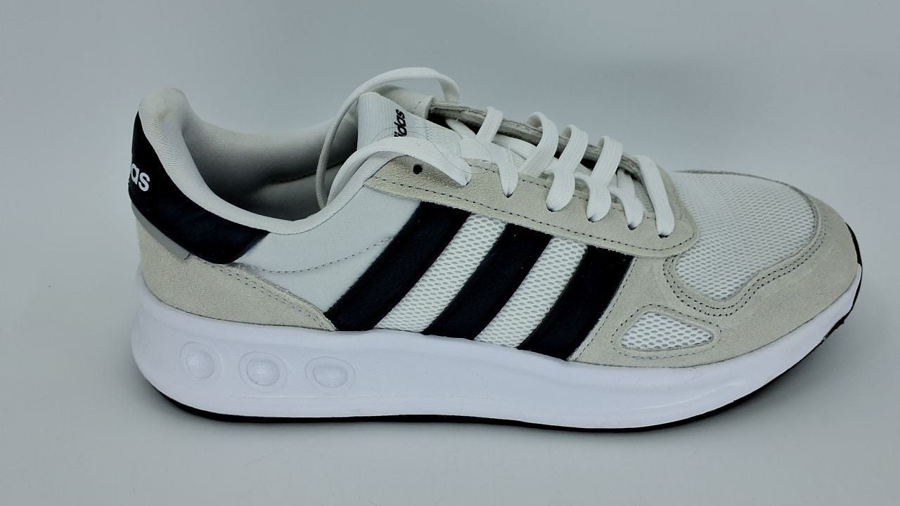 adidas Men's Run 84, White/Black/Crystal White, 9.5