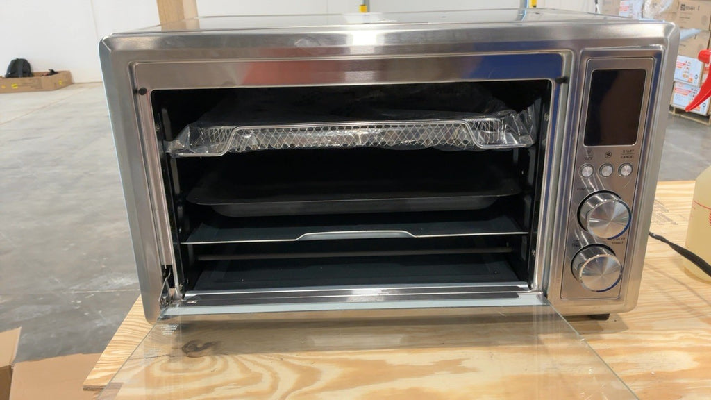 COSORI 12-in-1 Air Fryer Toaster Oven Combo 32QT Silver Stainless Steel