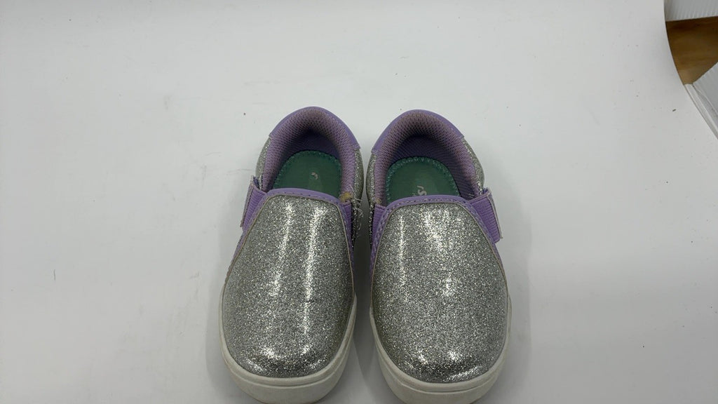 Dr. Scholl's Infant Madison Toddler Slip On Sneaker Silver Grey Glitter 7 M