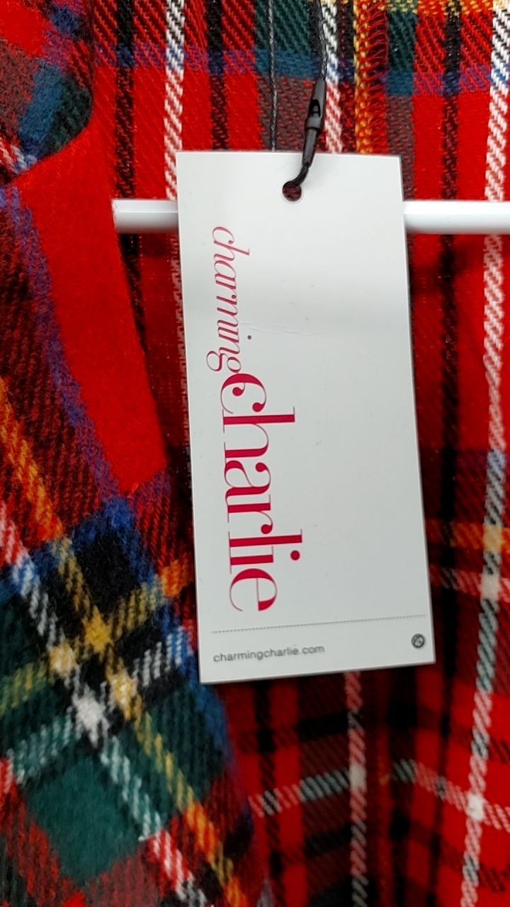Plaid Single-Button Blazer