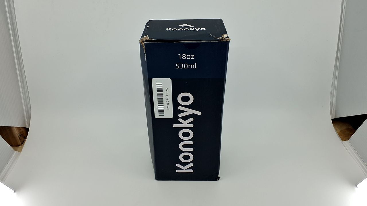 18 Oz Konokyo Insulated Water Bottle, Sky, Stainless Steel, Leak-Proof