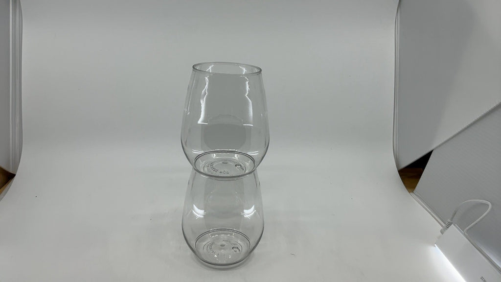 TOSSWARE 18oz Vino XL Set of 12 Unbreakable Plastic Wine Glasses