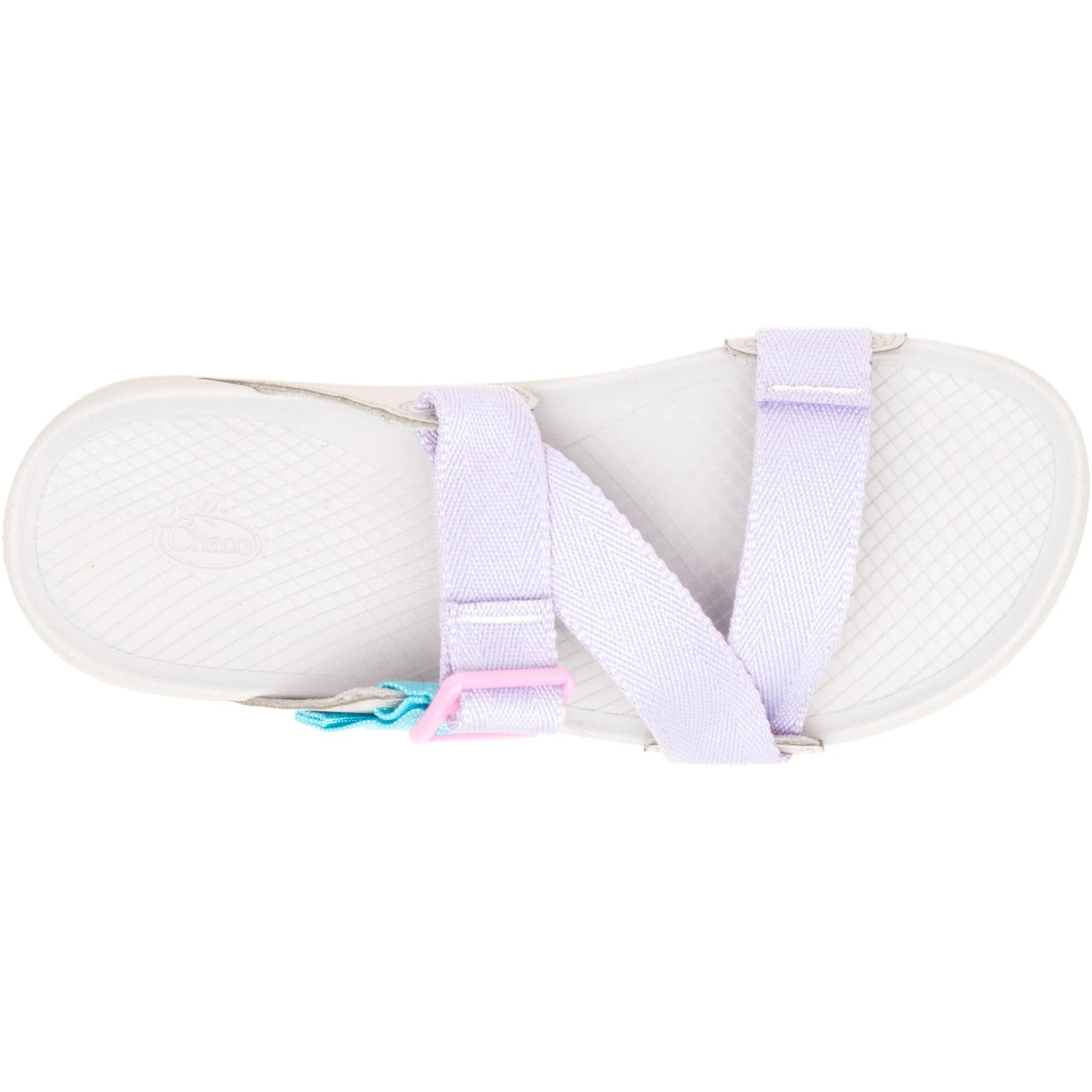 Chaco Women's Lowdown Slide Sandal, Purple Rose Aqua, 9
