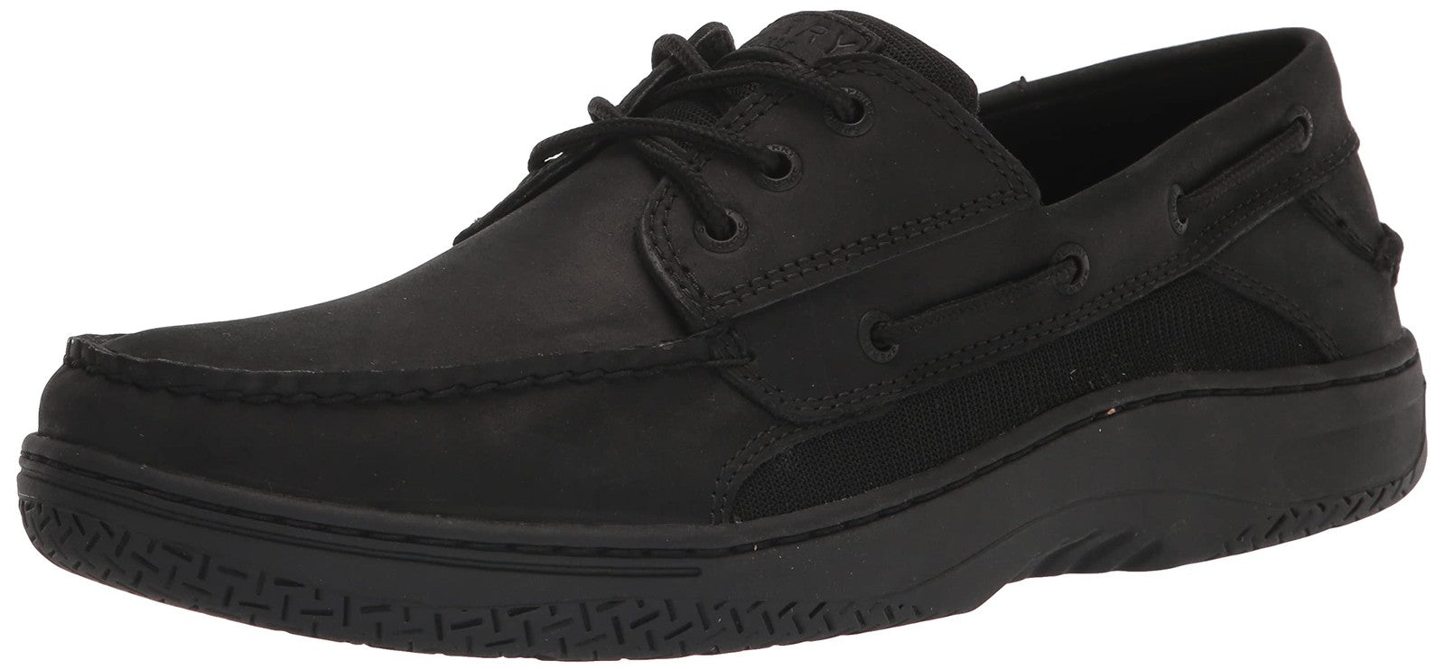 Sperry Men's Billfish 3-Eye Boat Shoe Black 9.5 Wide