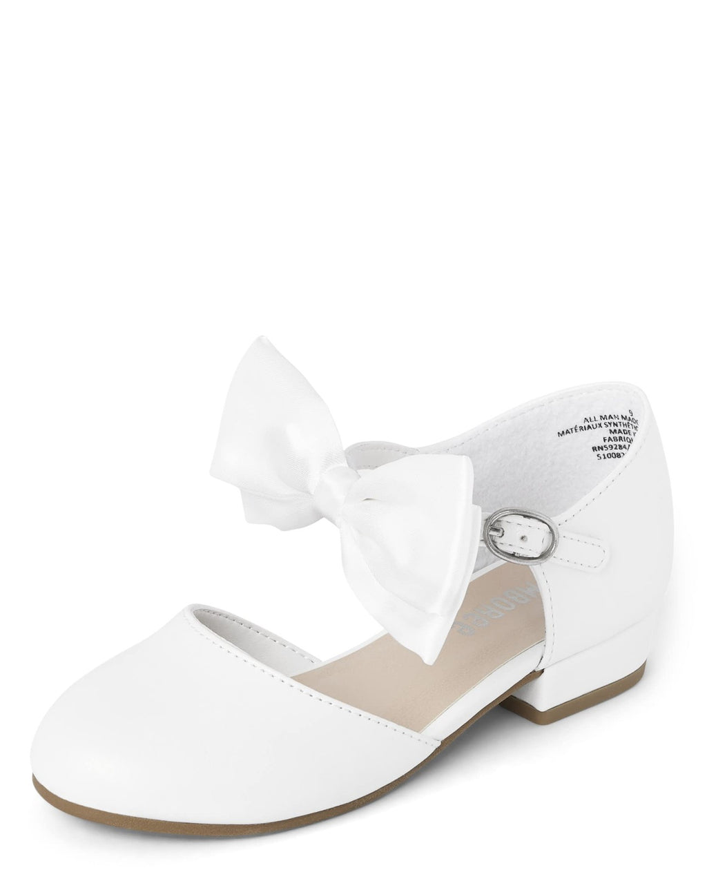 Gymboree,Girls,and Toddler Dressy Ballet Flat,White,5 Toddler