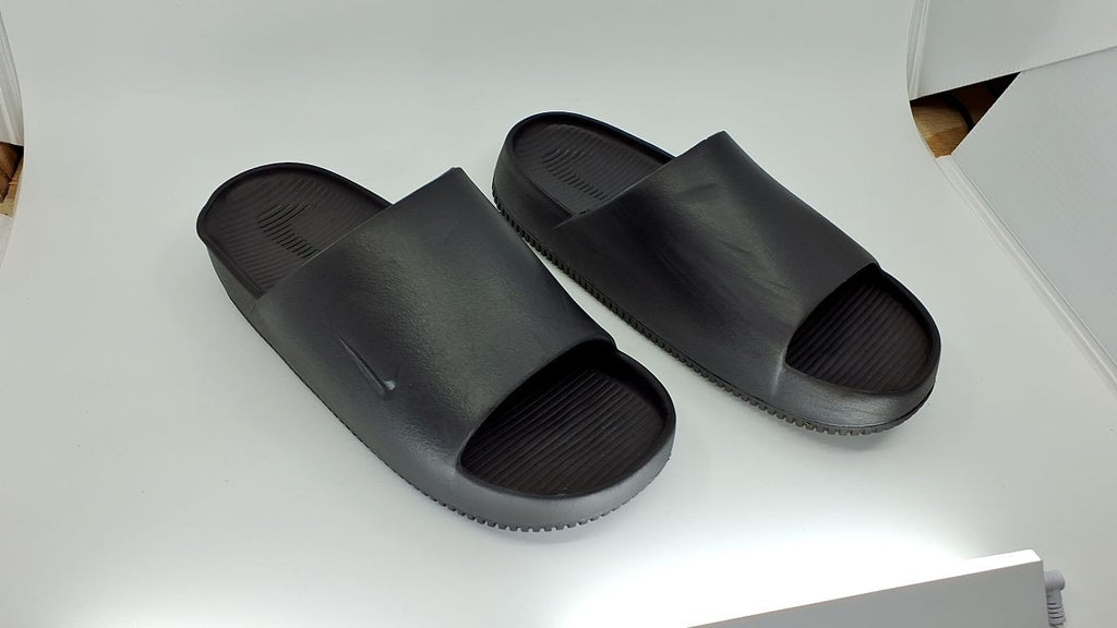 Nike Men's Calm Slides, Black/Black, 10